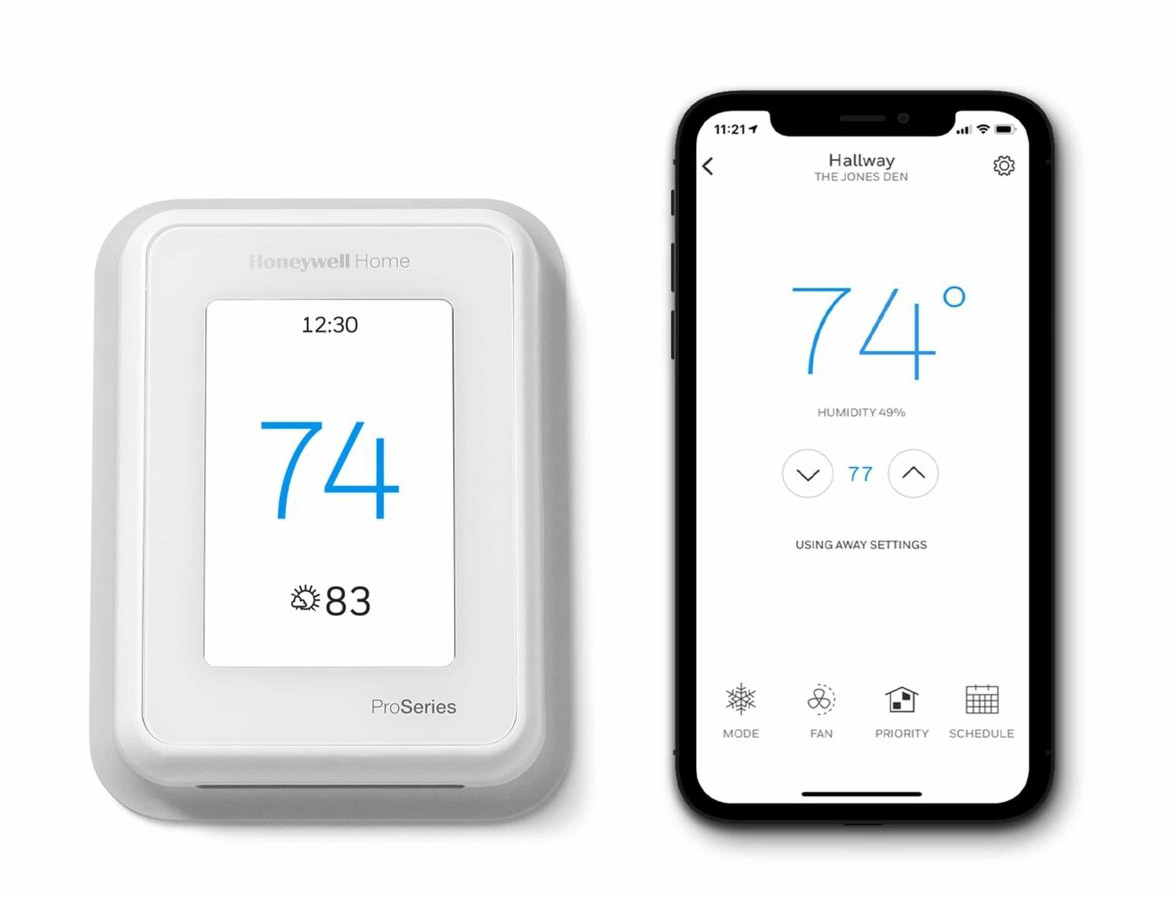 Honeywell T10 Pro Smart Thermostat installed by WeaveAire